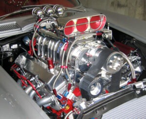 Motor in our Vette